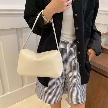 Женская сумка, новинка 2024 года, большая вместительная универсальная сумка через плечо для Instagram, дорожная сумка высокого качества с текстурой на одно плечо