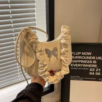 Женская сумка, новинка 2024 года, модная Высококлассная модная ретро-универсальная косая сумка на одно плечо, весенне-летняя сумка для подмышек, внешняя торговля