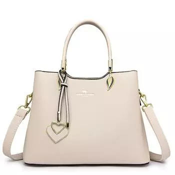 Женская сумка, новый стиль, сумка для мамы, сумка из мягкой кожи, модная и универсальная сумка через плечо на одно плечо 29x12x22cm