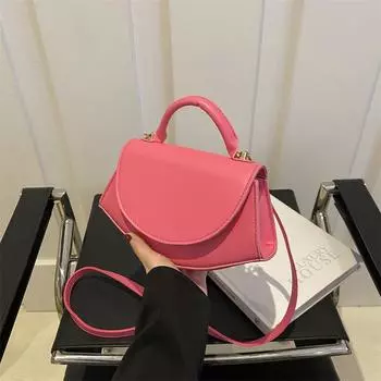 Женская сумка однотонная модная сумка через плечо с текстурой простая сумка-мессенджер коричневый