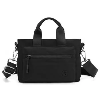 Женская сумка однотонная сумка через плечо легкая сумочка чёрный