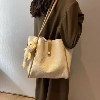 Женская сумка однотонная сумка для матери и ребенка простая портативная сумка большая вместимость модная сумка через плечо