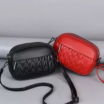 Женская сумка, осенняя новая трендовая сумка-мессенджер, простая сумка через плечо, корейская версия, мягкая кожаная сумка для мобильного телефона для мамы, сумка через плечо 21x7x16cm белый