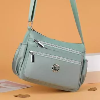 Женская сумка Oxford, большая вместительная сумка через плечо, однотонная сумка через плечо красный