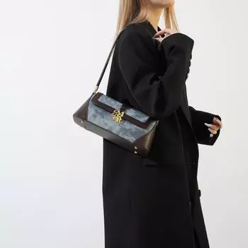 Женская сумка под мышками в стиле ретро, осень/зима 2023, новая модная сумка-карандаш в западном стиле, тренд сумки на плечо в стиле ретро