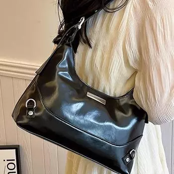 Женская сумка подмышки большой вместимости в 2024 году, новый высококачественный и стильный дизайн для женщин, нишевый дизайн, сумка через плечо на одно плечо, сумочка