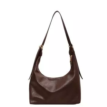 Женская сумка подмышки с кожаным узором в американском стиле ретро, осень/зима 2023, новая модная сумка через плечо, универсальная и роскошная сумка через плечо