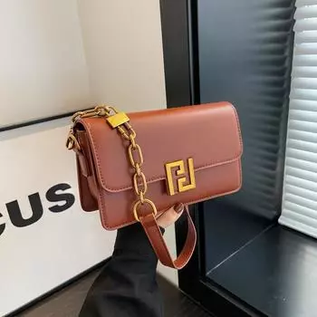 Женская сумка подмышки во французском стиле ретро, новинка 2023 года, модная зимняя модная повседневная маленькая квадратная сумка, упрощенная повседневная сумка через плечо