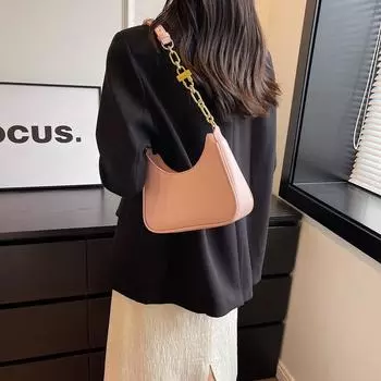 Женская сумка подмышкой Новый дизайн Sense Универсальная популярная цепочка на одно плечо Маленькая квадратная сумка Темперамент Элегантные сумки