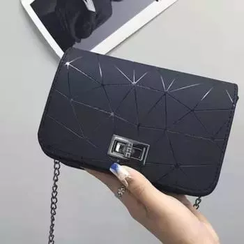 Женская сумка Портативная сумка-цепочка Маленькая квадратная сумка Сумка через плечо белый