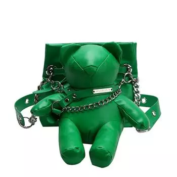Женская сумка, повседневная мода, милый медведь, сумки через плечо для женщин, роскошная дизайнерская сумка, индивидуальное творчество, модные сумки