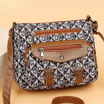 Женская сумка, повседневная женская сумка большой вместимости, Новое поступление, сумки-мессенджеры, многофункциональные женские сумки через плечо, Deisgn чёрный