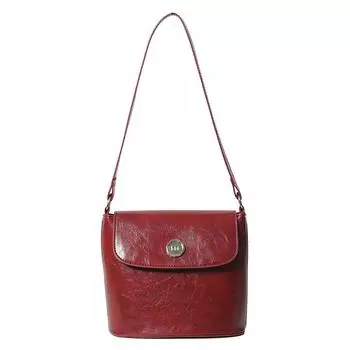 Женская сумка ретро ПУ сумка-ведро модная сумка на плечо нишевая повседневная сумка для поездок на работу универсальная сумка-мессенджер красный