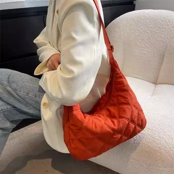 Женская сумка Ромбовидная сумка на плечо чёрный