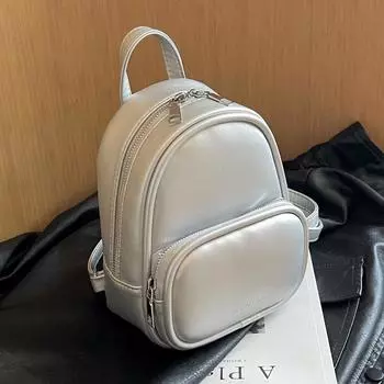 Женская сумка-рюкзак, новая маленькая квадратная сумка на плечо, сумка ярких цветов, модный маленький рюкзак для путешествий, милый рюкзак 15 x 21 x 7cm розовый