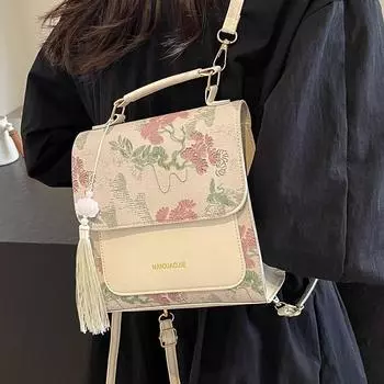 Женская сумка-рюкзак женская 2024 новая сумка через плечо женская иностранная универсальная одноплечевая ручная