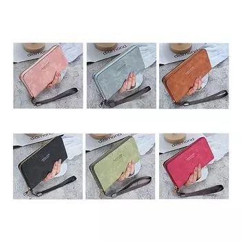 Женская сумка с длинным кошельком, многофункциональная сумка для карт, сумка для мобильного телефона, сменный женский кошелек
