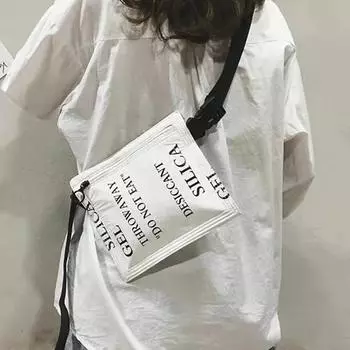 Женская сумка с имитацией осушителя, бумажные сумки на плечо Dupont, 2024, модная белая маленькая сумка через плечо с буквенным принтом, нагрудная сумка, кошелек для телефона белый