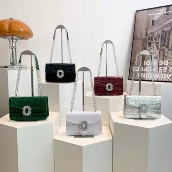 Женская сумка с каменным узором, модная маленькая квадратная сумка, текстура, ПУ, сумка через плечо, универсальная сумка-мессенджер, прилив красный