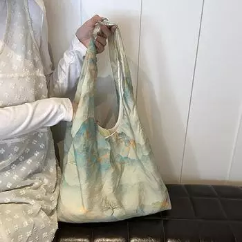 Женская сумка с пейзажным принтом Сумка для покупок Сумка через плечо