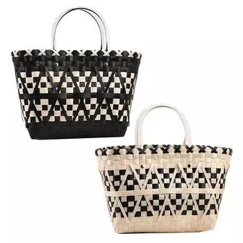 Женская сумка с ручкой сверху, летние ручные сумки ручной работы, большая вместительная тканая сумка из ПВХ, хит цвета, мода для праздника для девочек белый