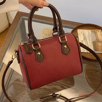 Женская сумка с текстурой личи, узор, универсальная сумка через плечо, новый элегантный темперамент, большая вместимость, сумки через плечо