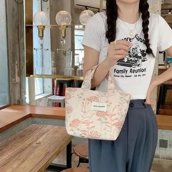 Женская сумка с тиснением цветка Простые сумки на ремне для прогулок OneSize