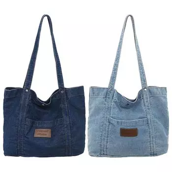 Женская сумка с верхней ручкой, легкая модная сумка-портфель, большая вместимость, универсальная повседневная женская сумка для поездок на работу темно-синий