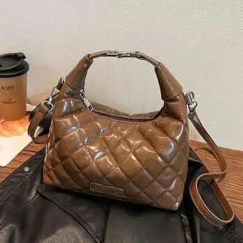 Женская сумка с вышитыми нитками и ромбами, сумка под мышкой, высококачественный дизайн, сумка через плечо, сумка на запястье красный