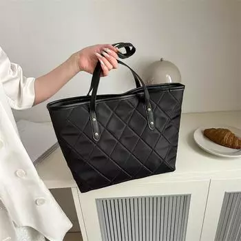 Женская сумка с вышивкой нитью, сумка на плечо, повседневная сумка для поездок на работу, большая вместительная сумка белый