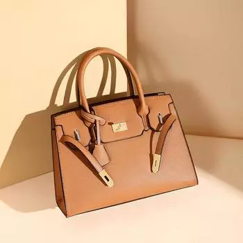 Женская сумка с замком из искусственной кожи, новинка 2023 года, трансграничная европейская и американская ретро-модная ручная диагональная женская сумка на одно плечо