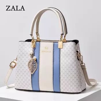 [Женская сумка Shichen] Весна и лето, новая модная сумка среднего возраста, большая вместимость, подходящая по цвету, сумка-мессенджер через плечо, прилив розовый