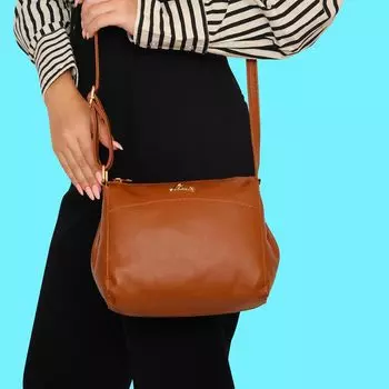 Женская сумка-слинг на жестком ремне Cetan | Женская сумочка-кошелек | Ремень через плечо 22 x 19 cm