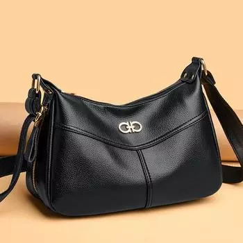 Женская сумка среднего и пожилого возраста из кожи кенгуру для свекрови из яловой кожи, мягкая кожа, большая вместимость синий