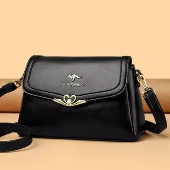 Женская сумка среднего возраста женская сумка модная сумка через плечо женская сумка через плечо большой емкости чёрный