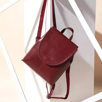 Женская сумка Street Trend Женский рюкзак Натуральная кожа Сумка через плечо Все One Size бордовый