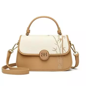 Женская сумка, сумка через плечо, маленькая квадратная сумка с вышивкой в китайском стиле, простая и роскошная, нишевая сумка, модная и универсальная для поездок на работу