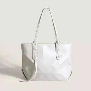 Женская сумка Сумка через плечо с геометрическим узором в клетку Сумка-тоут для поездок на работу Женская