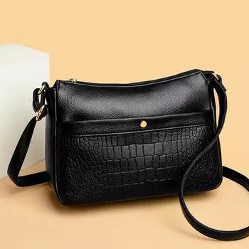 Женская сумка Сумка через плечо Женская сумка через плечо Женская сумка через плечо Женская сумка через плечо для мам Маленькая квадратная сумка чёрный