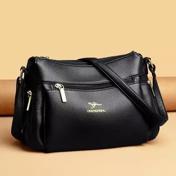 Женская сумка, сумка-мессенджер для пожилых женщин, модная сумка для мам, вместительная сумка через плечо из искусственной кожи.