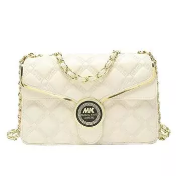 Женская сумка, сумка на цепочке с ромбовидной сеткой, женская летняя элитная маленькая квадратная сумка, кожаная сумка через плечо на одно плечо, новая модель