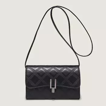 Женская сумка Super Fire Маленькая сумка Женская модная сумка-мессенджер с бриллиантовой цепочкой Маленькая квадратная сумка чёрный