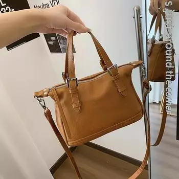 Женская сумка Temperament Handbag Trend Большая вместимость Сумка-мессенджер через плечо Сумки коричневый
