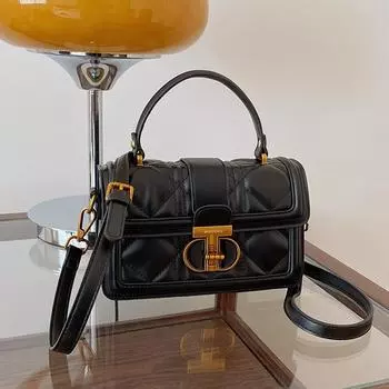 Женская сумка Tooxika, дизайнерская сумка через плечо, модная ретро-сумка, универсальная сумка через плечо, маленькая квадратная сумка для переноски чёрный