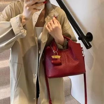 Женская сумка Tooxika, новая повседневная универсальная сумка через плечо в стиле ретро чёрный