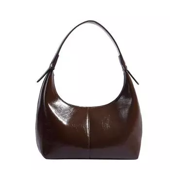 Женская сумка Tooxika Retro Versatile Underarm Bag, блестящая сумка-багет через плечо чёрный