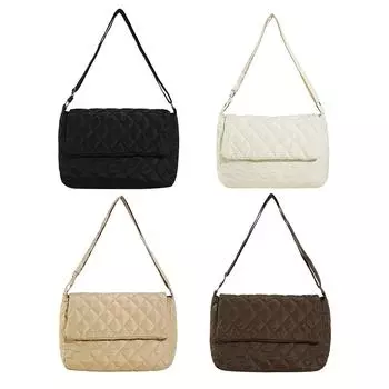 Женская сумка-тоут, большая вместительная пышная сумка через плечо, легкая сумка-шоппер хаки