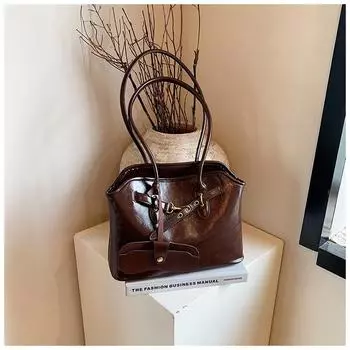 Женская сумка-тоут большой емкости из искусственной кожи, классическая, однотонная, для поездок на работу, на плечо, для женщин, дорожные сумки