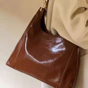 Женская сумка-тоут большой вместимости, деловая, повседневная, модная, через плечо 33cm*10cm*22cm чёрный