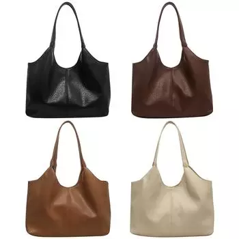 Женская сумка-тоут большой вместимости, однотонная стильная сумка для общения, водонепроницаемая многофункциональная женская повседневная сумка